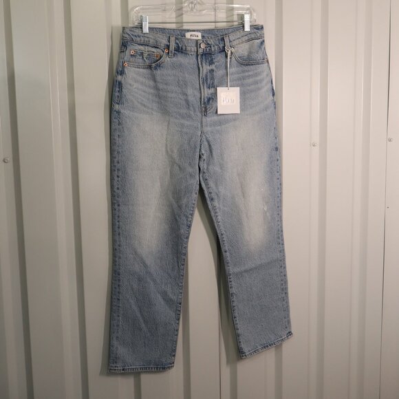 Pistola Womens Bri High Rise Slim Straight Ankle Jeans Light Wash Size 31 NWT - Picture 1 of 10